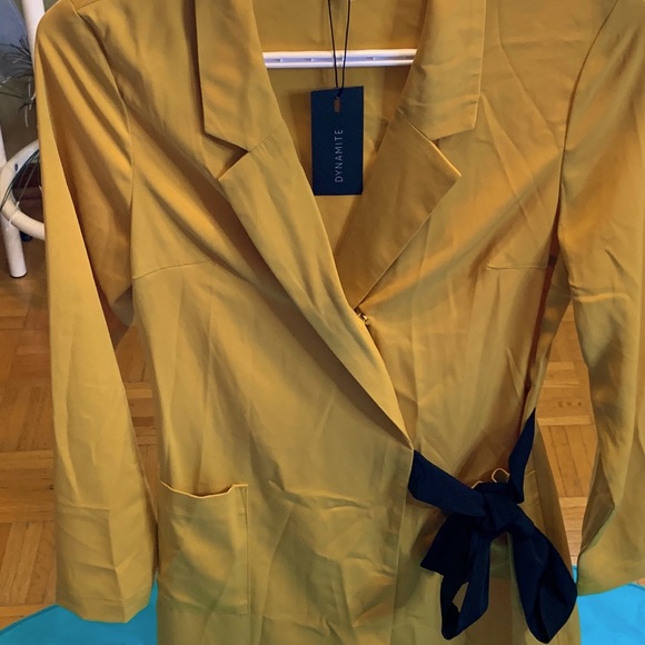 NWT Dynamite yellow top dress size XS - Picture 2 of 6